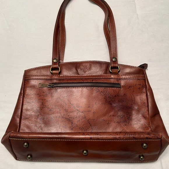 Patricia Nash Map Print Leather Tote Bag - Picture 2 of 5